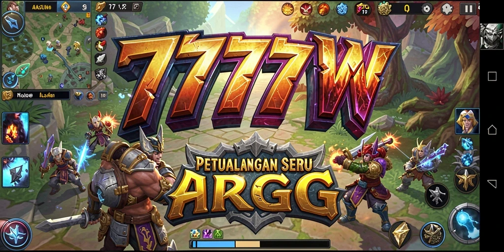 Tampilan gameplay ARPG yang seru dan menantang dalam 7777W.