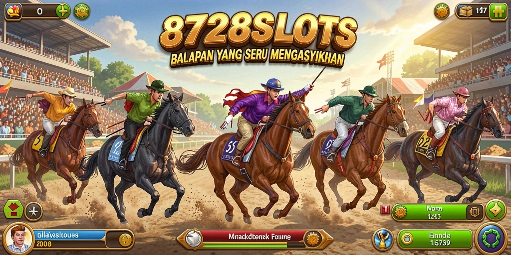 Tampilan gameplay Racing di 8728SLOTS yang mendebarkan.