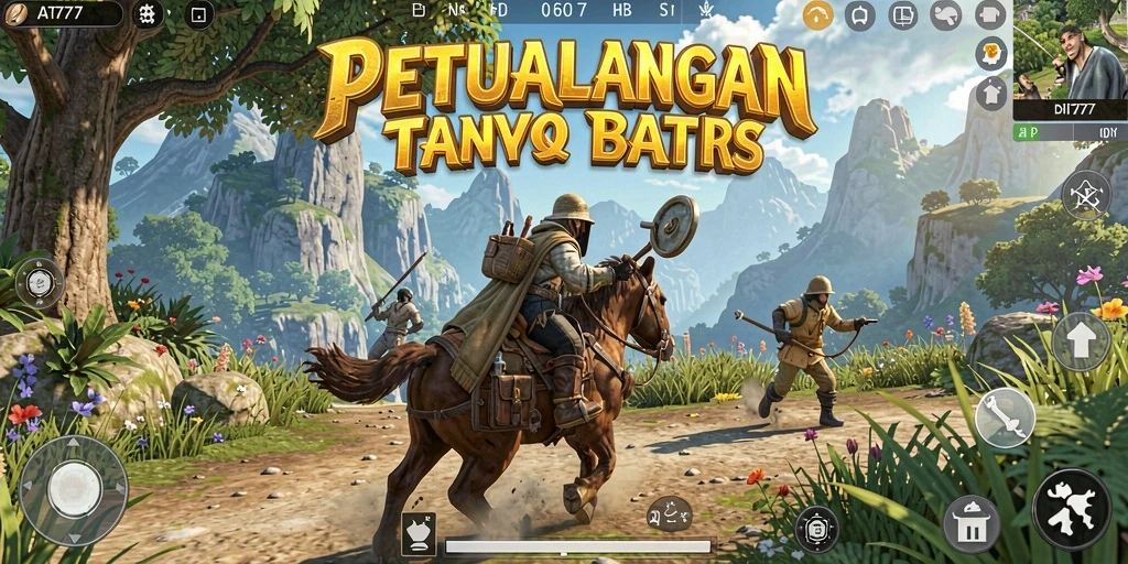 Screenshot gameplay AT777 menampilkan petualangan seru di dunia terbuka.