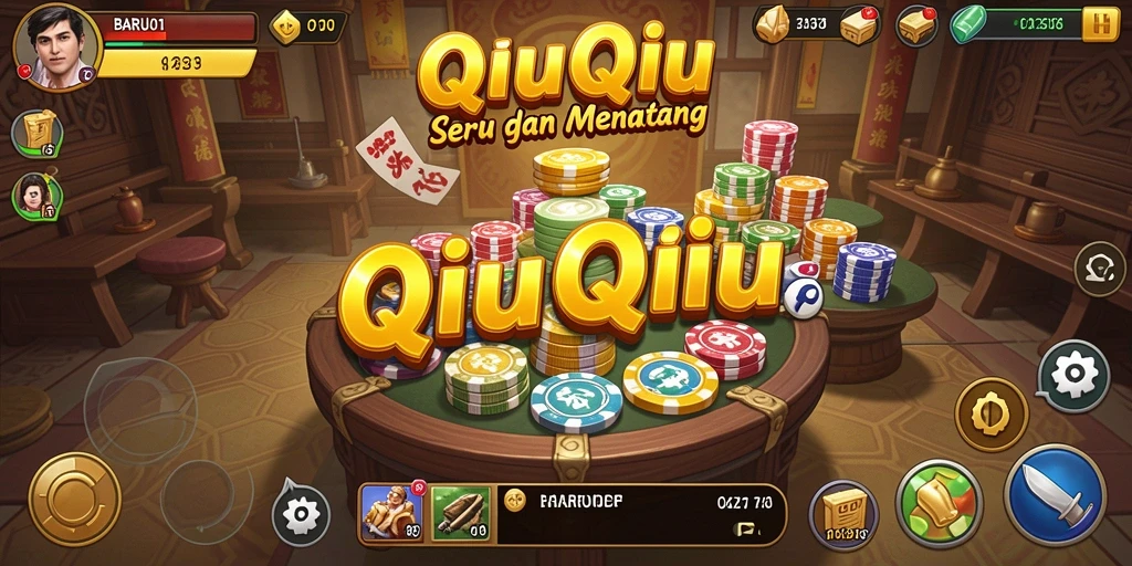 Tampilan gameplay QiuQiu yang menegangkan dan seru.