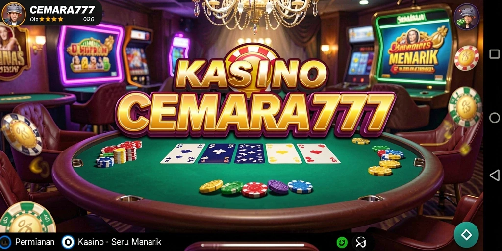 Tampilan gameplay Kasino yang mengasyikkan di CEMARA777.