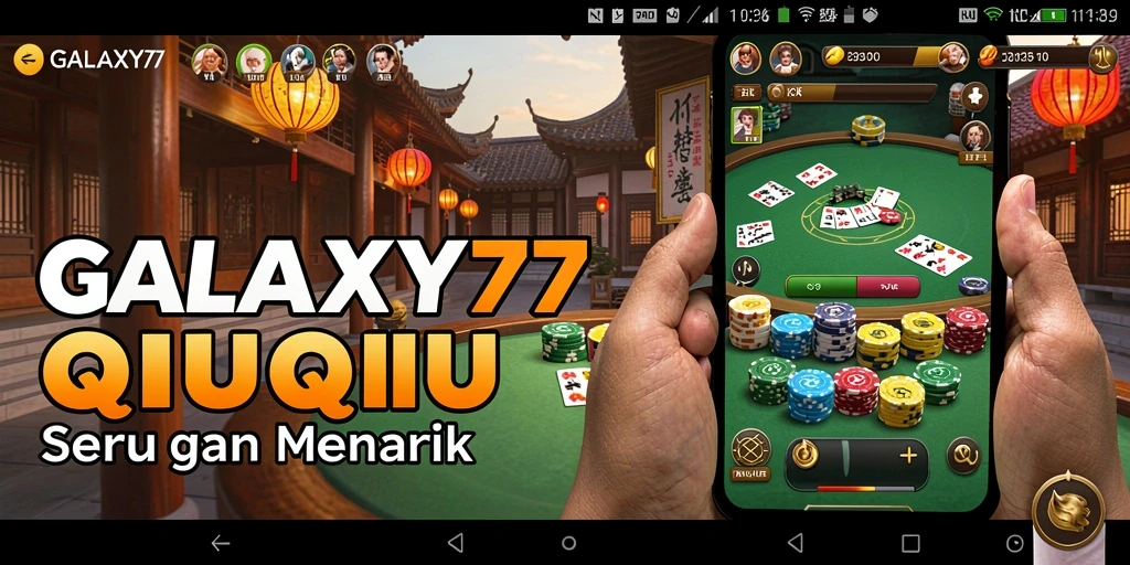 Tampilan gameplay seru dalam GALAXY77 yang melibatkan QiuQiu.