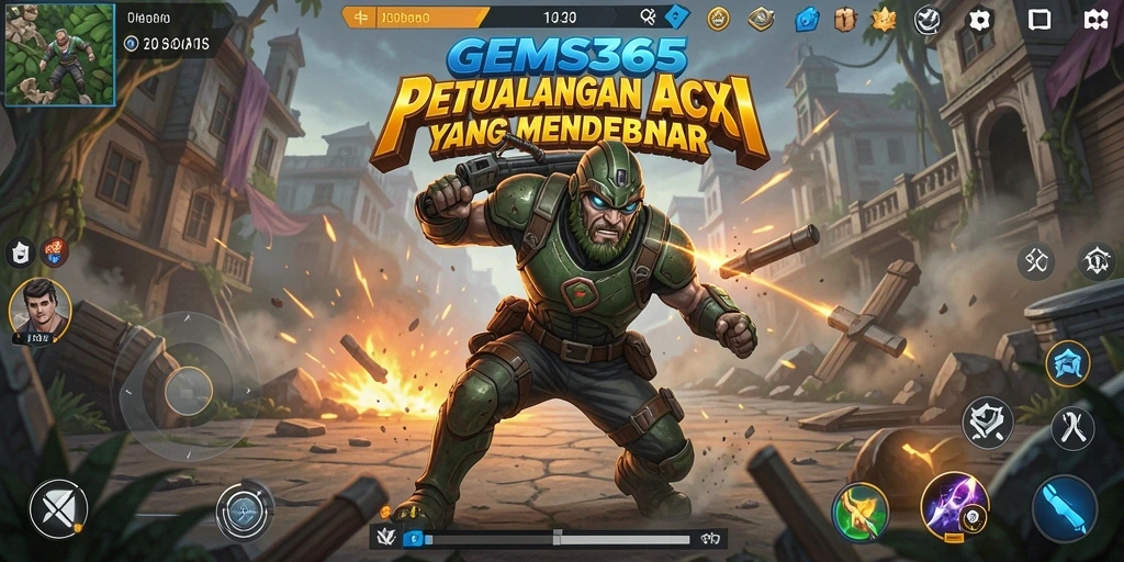 Cuplikan gameplay GEMS365 yang penuh aksi dan tantangan seru.