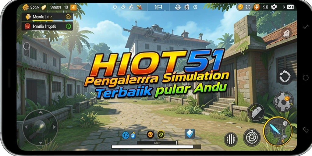 Screenshot gameplay HOT51 yang menampilkan interaksi karakter dalam simulasi.