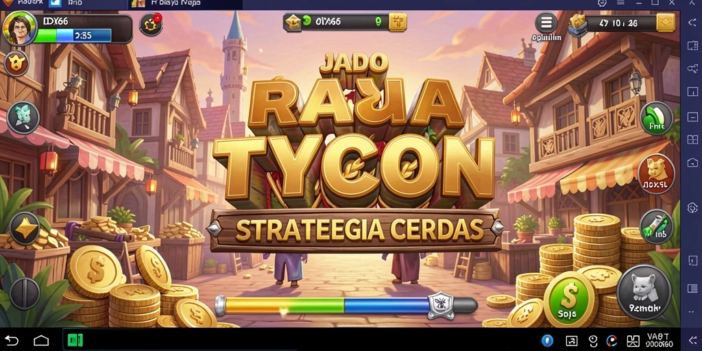 Tampilan gameplay seru dari IDX66 yang menunjukkan pengelolaan bisnis.