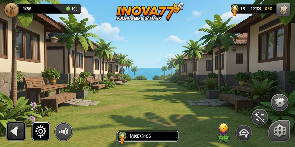 Screenshot gameplay INOVA77 menampilkan momen seru dalam pengelolaan Idle.