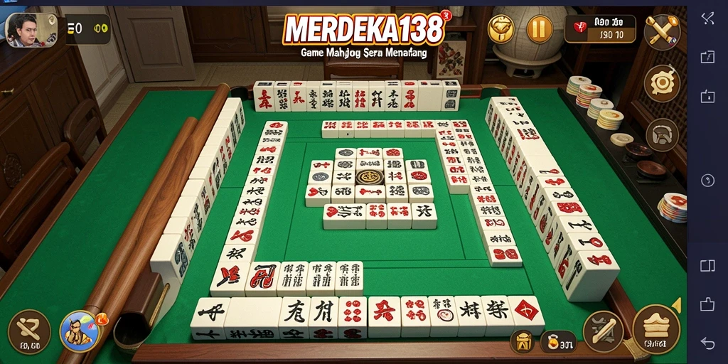 Tampilan gameplay seru di aplikasi MERDEKA138.