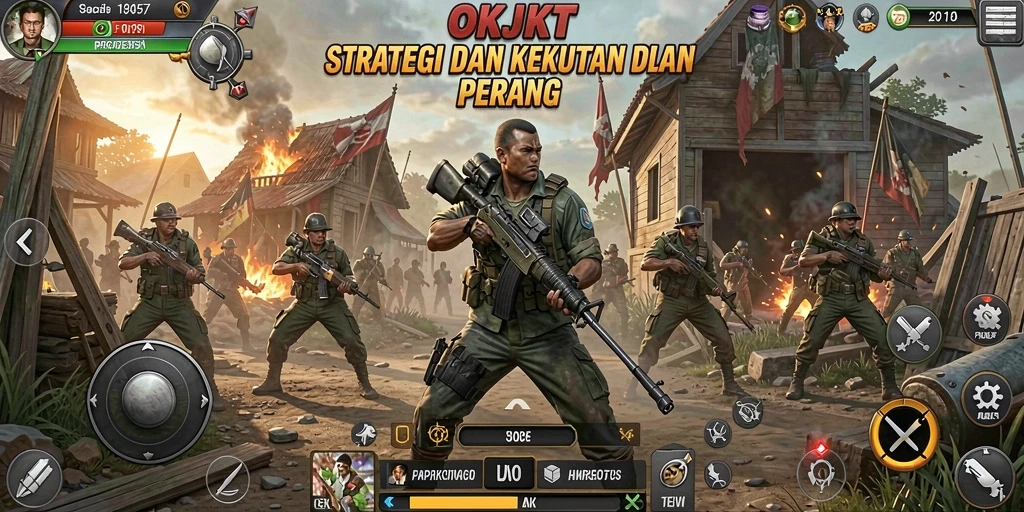 Tampilan gameplay seru dan mendebarkan dalam OKJKT.