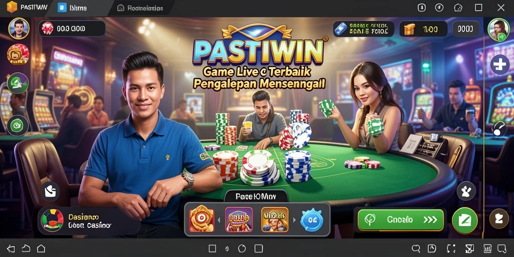 Tampilan gameplay Live Casino yang seru dan interaktif.