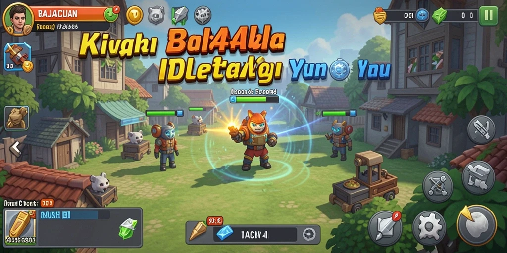 Tampilan gameplay RAJACUAN yang menawan dalam genre Idle.