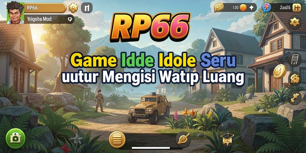 Tampilan gameplay <strong>RP66</strong> yang menunjukkan pengumpulan sumber daya secara otomatis.