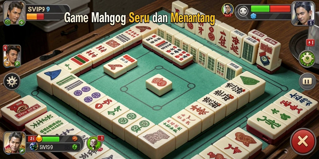 Screenshot gameplay Mahjong SVIP9 dengan desain menarik dan level menantang.