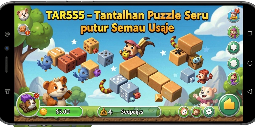 Tampilan gameplay TAR555 yang menantang dan interaktif.
