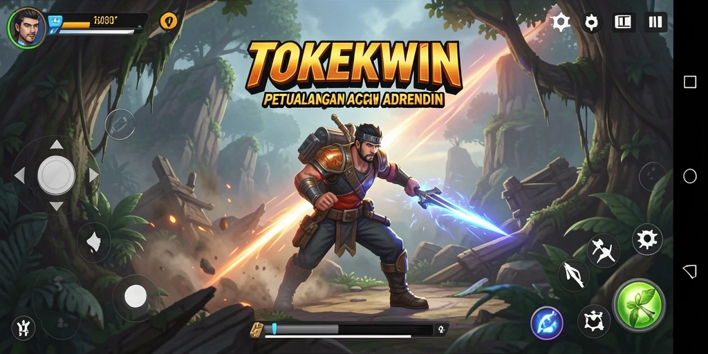 Tampilan mendebarkan dari aksi seru di TOKEKWIN.