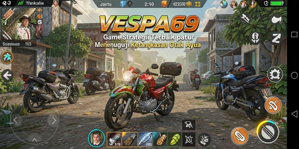 Tampilan gameplay strategi yang menarik di VESPA69.